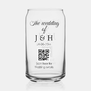 Le mariage d'ajouter le nom de couple QR code scan