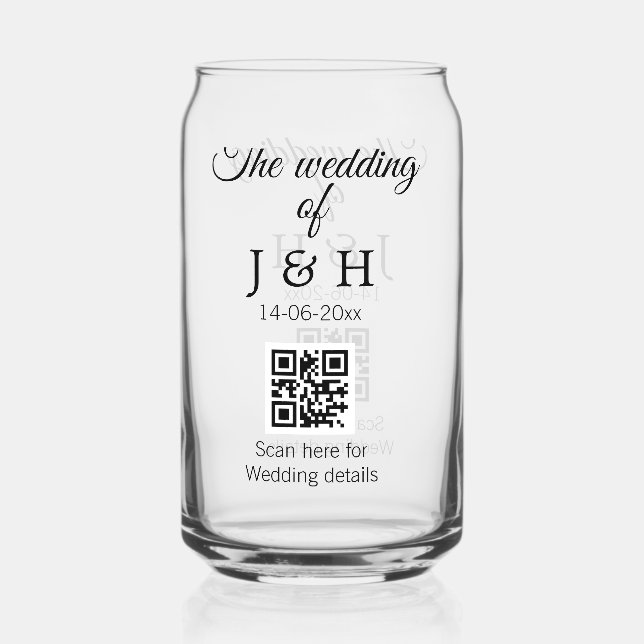 Le mariage d'ajouter le nom de couple QR code scan (Recto)