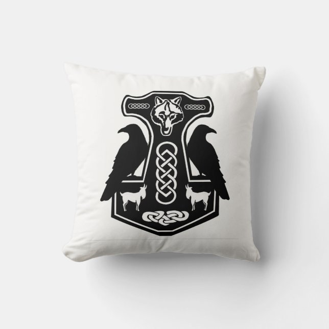 Le marteau du Thor païen avec le coussin de Ravens (Recto)
