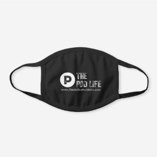 Le masque à visage de coton noir Pod Life