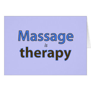 Le massage est thérapie