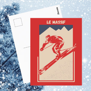 Le Massif de Charlevoix in Quebec, Canada - Ski Postcard