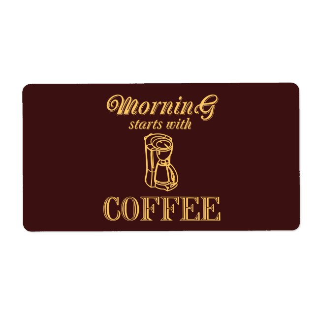 Le matin commence avec du café (Devant)