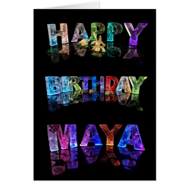 Le Maya nommé dans 3D s'allume (la photographie) (Devant)