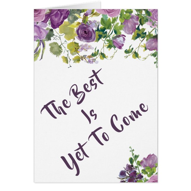 "Le meilleur est de venir encore" carte de mariage (Devant)
