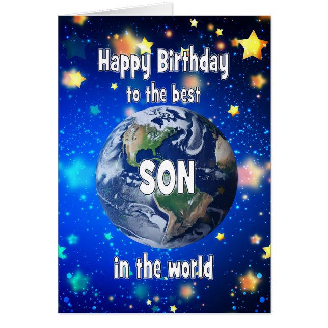Le Meilleur Fils Dans Le Monde Anniversaire (Devant)