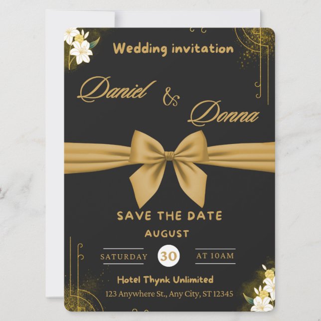 Le meilleur modèle pour votre invitation à la fête (Devant)