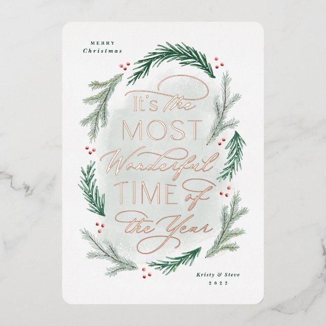 Le meilleur moment de l'année Carte de Noël (Recto)