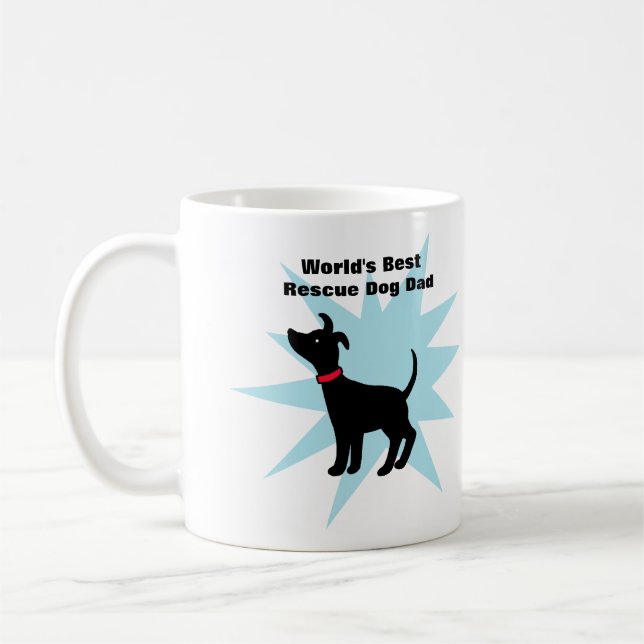 Le meilleur papa de chien d'abri de tasse de papa (Gauche)