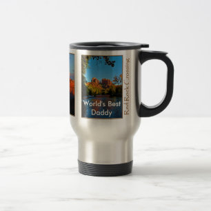 Le meilleur papa du monde sur la tasse rouge de