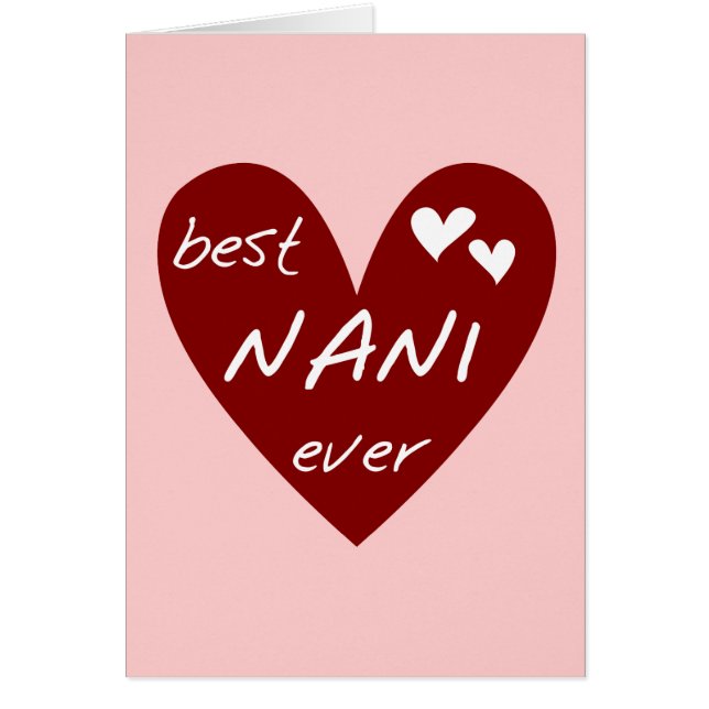 Le meilleurs T-shirts et cadeaux de Nani de coeur (Devant)