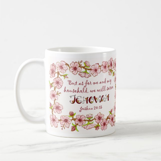 Le Ménage Sert Les Écritures De Jehovah Mug (Gauche)