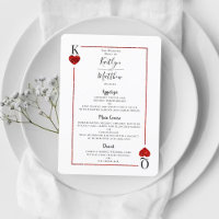 Le menu Collection de Mariages de cartes de jeu Mo