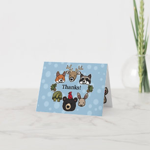 Le Merci des animaux de forêt mignons et amicaux