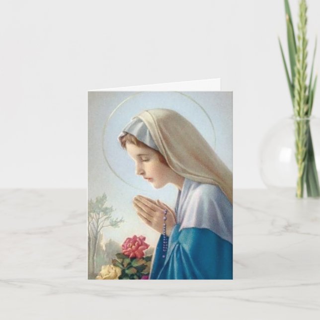 Le Merci funèbre carde l'Au Chapelet de | Vierge (Devant)