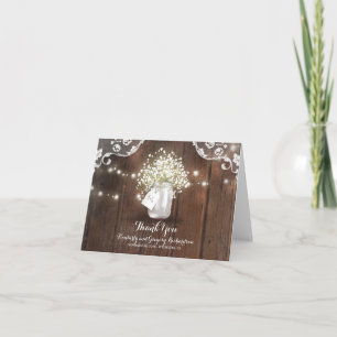 Le Merci Mariage du  du souffle du bébé Mason rust