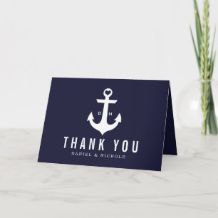 Le Merci nautique de thème carde des mariages de