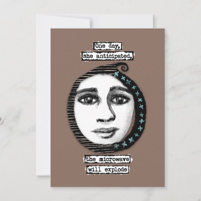 Le Micro-Ondes Exploitera Les Cartes De Voeux (Devant)