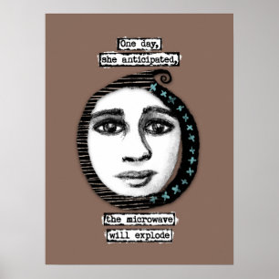 Le Micro-Ondes Va Exploser Poster Wall Art