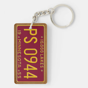 Le Minnesota 1955 porte - clés vintages de plaque
