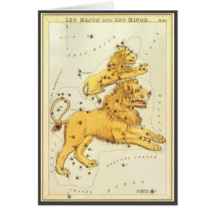 Le miroir de Leo le lion Vintage Constellation Ura