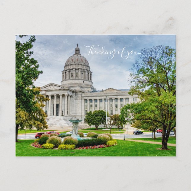 Le Missouri Capitol Penser À Vous Carte Postale (Devant)