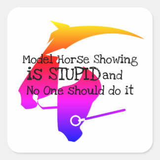 Le modèle de cheval montre est Stupide Sticker