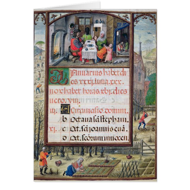 Le mois de janvier (Devant)