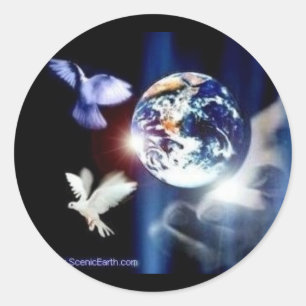 Le monde entier dans ses mains Dieu et autocollant