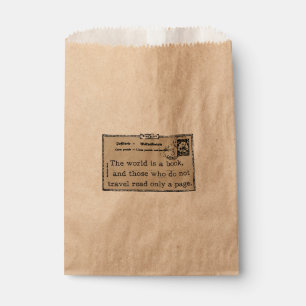 Le monde est les sacs de papier vintages d'une