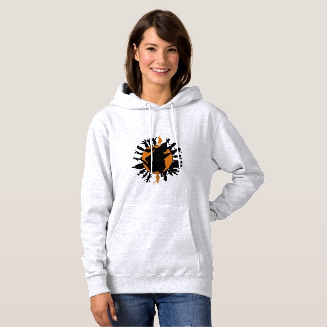 Le monde était au loin assez de sweat - shirt à (Devant entier)