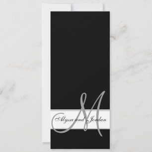 Le monogramme de faire-part de mariage appelle