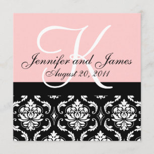 Le monogramme de faire-part de mariage appelle la