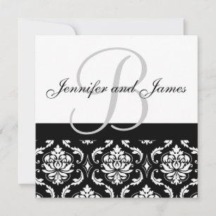 Le monogramme de faire-part de mariage appelle la