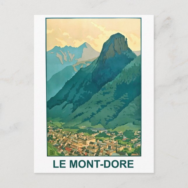 Le Mont-Dore, Auvergne-Rhône Alp mountains, France Postcard (Front)