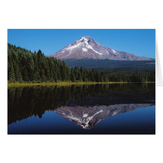 Le mont Hood reflété dans le lac (Devant Horizontal)