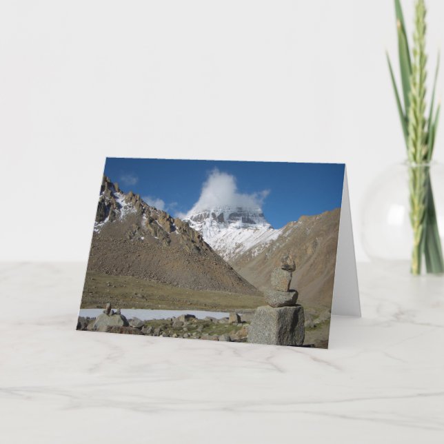Le mont Kailash • Carte de voeux (Devant)