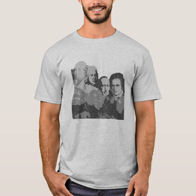 Le mont Rushmore du T-shirt de compositeurs (Devant)
