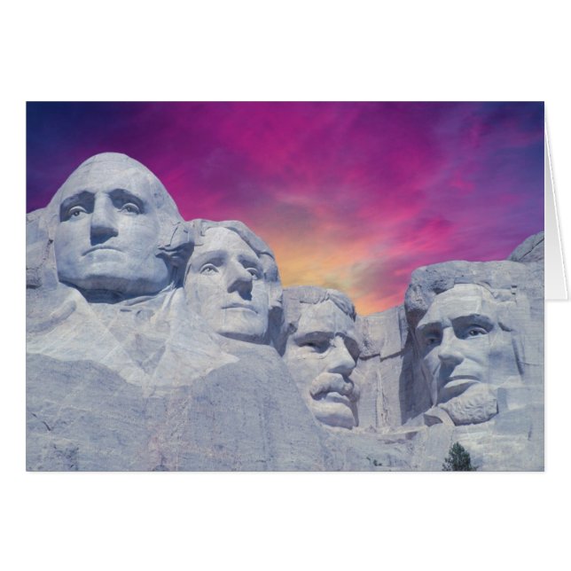Le mont Rushmore, présidents du Dakota du Sud, (Devant horizontal)