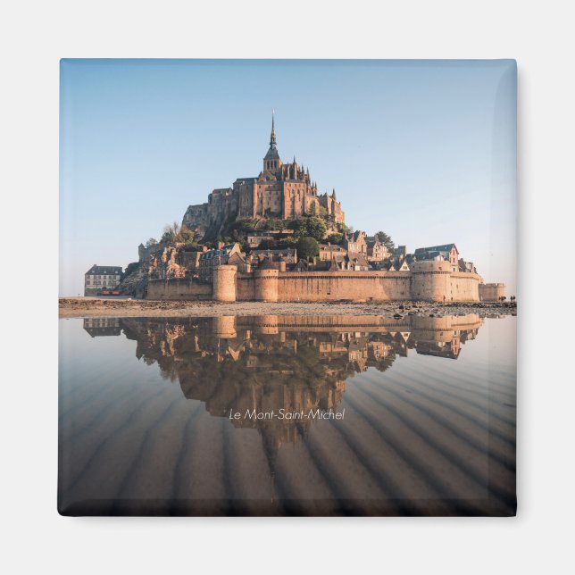 Le Mont-Saint-Michel in Normandy, France Magnet (Front)