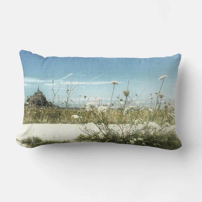 Le Mont Saint Michel View Normandy France Cushion (Front)