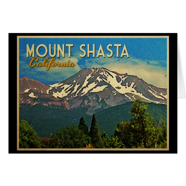 Le mont Shasta Vintage (Devant horizontal)