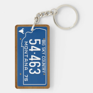 Le Montana 1975 porte - clés vintages de plaque