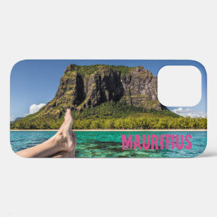 Le Morne Brabant Mauritius view from boat at sea iPhone 12 Pro Case
