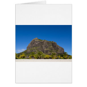 Le Morne Brabant Mauritius with blue sky