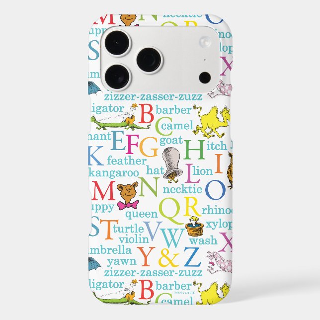 Le Motif ABC du Dr Seuss avec des mots (Verso)