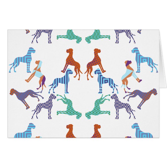le motif Great Dane motif (Devant horizontal)