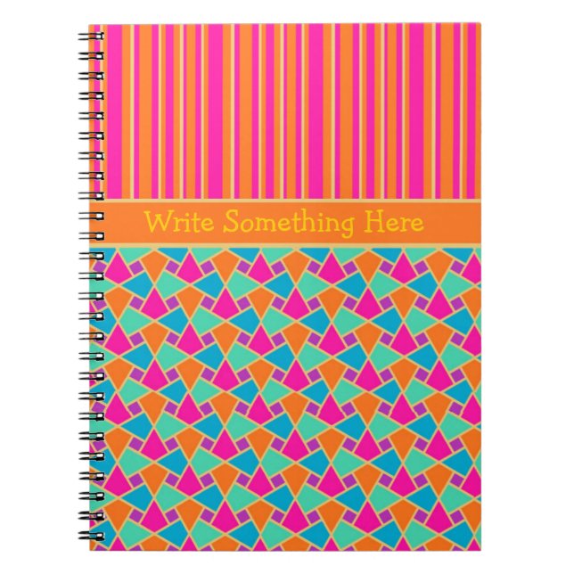 Le Motif islamique et le Carnet spiral rayé (Devant)