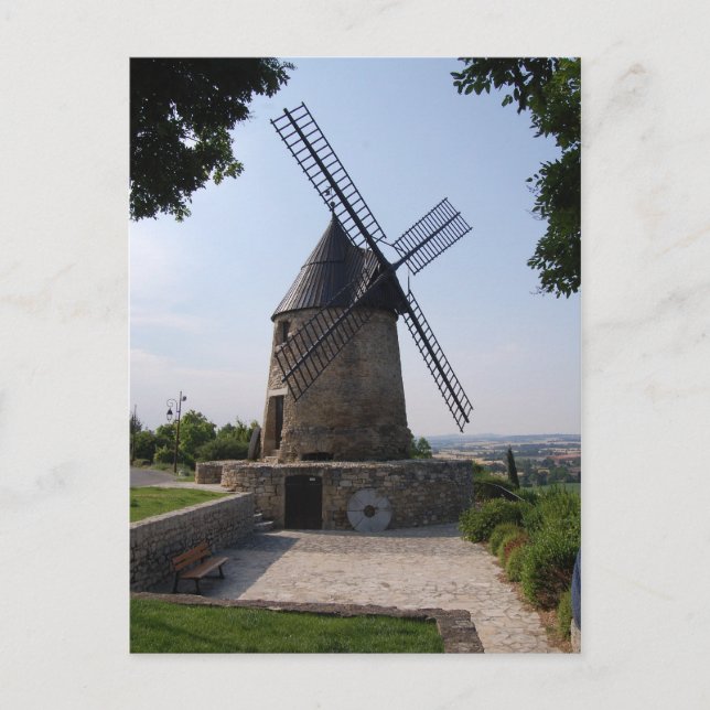 Le Moulin de Cugarel, Castelnaudary Postcard (Front)