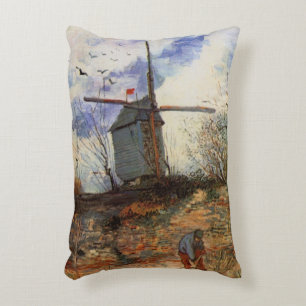 Le Moulin de la Galette by Vincent van Gogh Accent Pillow